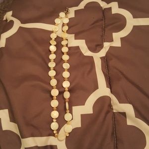 Oyster shell 19" long necklace